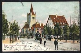 Basel, Steinenring mit Pauluskirche, Str