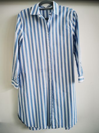 Sommerliches Blusenkleid mit Streifen, Grösse S Top!