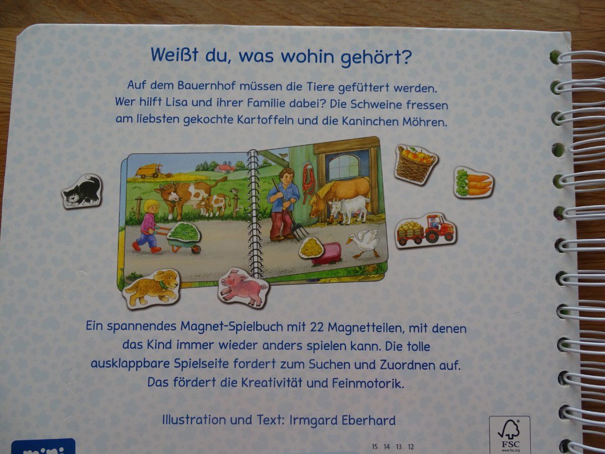 Bücher: Bilderbuch Bauernhof mit Magnetteilen – Gebraucht aus Rapperswil SG von marla42 1