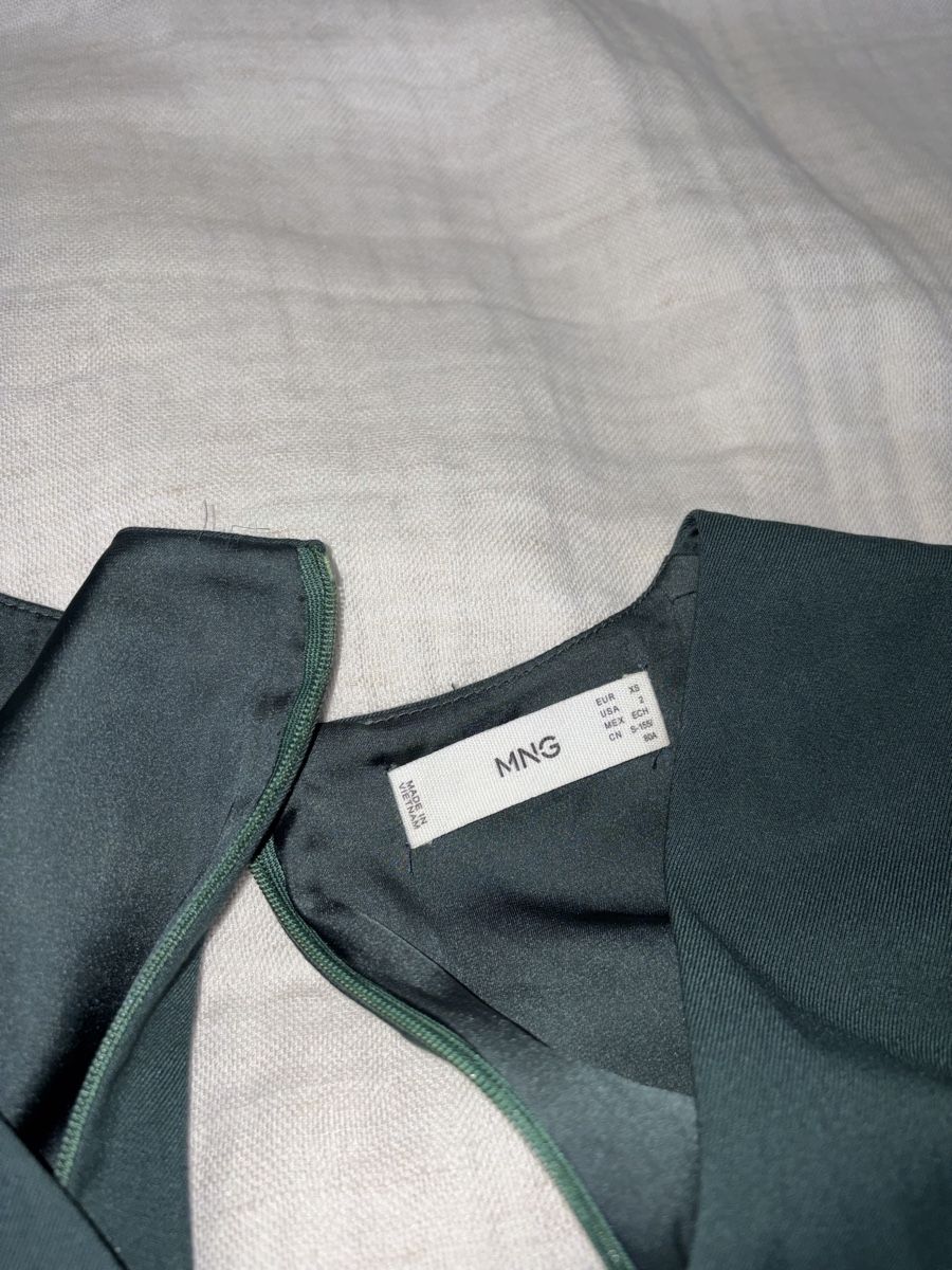 Mango Vestiti: Green Mango dress with belt – Usato da Pully venduto da ari_78pk 3
