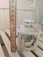 Kleine Winterlaternchen  mit Hirschmotiv, 2er Set, gebraucht