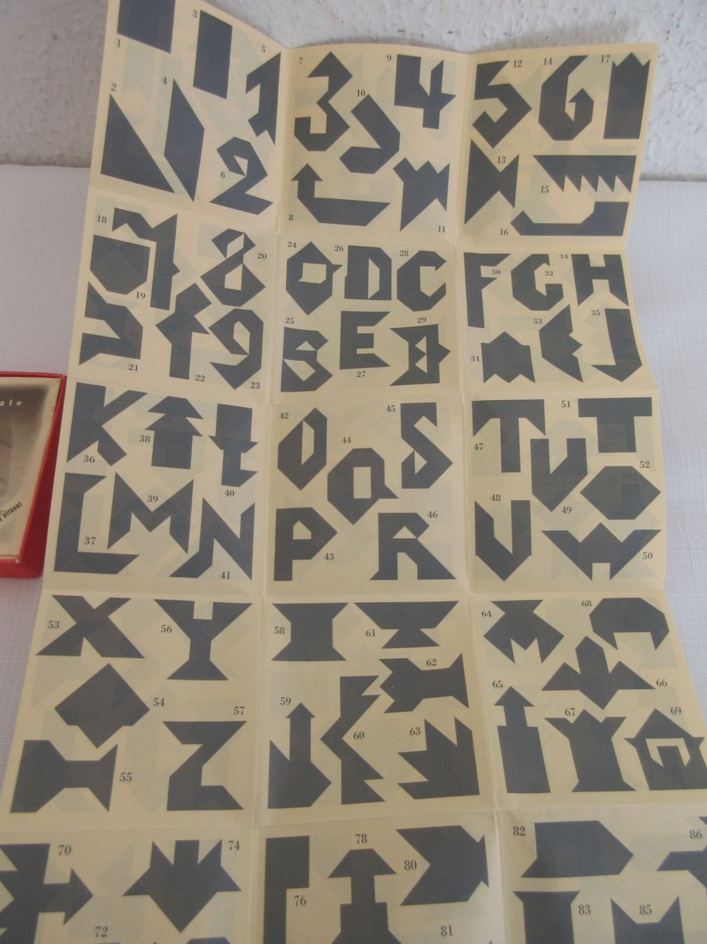 Puzzle: Kleines Anker Puzzle,Tangram, Kopfzerbrecher – Usato da Binningen venduto da Oldfashion 3