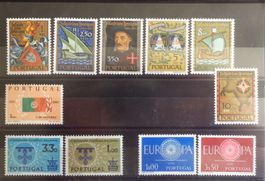 PORTUGAL: Des timbres neufs **/*, 1946–1970, 4 photos
