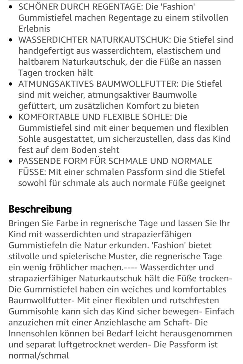 Bisgaard Scarpe per ragazzi: BISGAARD Gummistiefel Käfer Muster Gr. 34 NEU – Nuovo e nell'imballaggio originale da Obfelden venduto da dafae 4