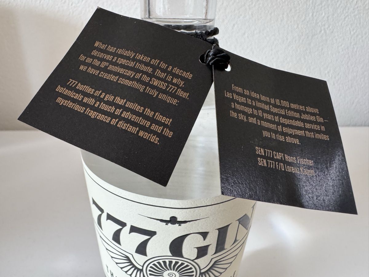Spirituosen: Swiss Boeing 777 Gin - The Aviators Choice – Neu und originalverpackt aus Gümligen von Aviator007 2