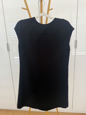 Mango Black short dress sleeve size S