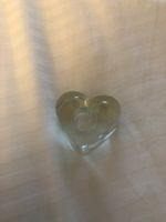 Kerzenhalter aus Glas in Herzform, 6 cm Durchmesser