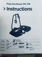 veloständer anhängerkupplung Thule EuroPower 915,916