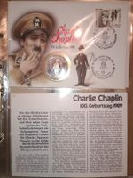Briefmarken-Set Charlie Chaplin Max Moritz silber münzen
