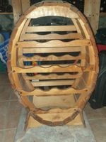 Étagère  à Bouteilles, Style Tonneau, Rustique et Unique!