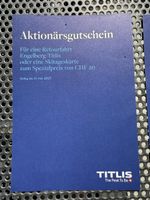 2 Aktionärsgutscheine Engelberg-Titlis Retourfahrt/Skikarte