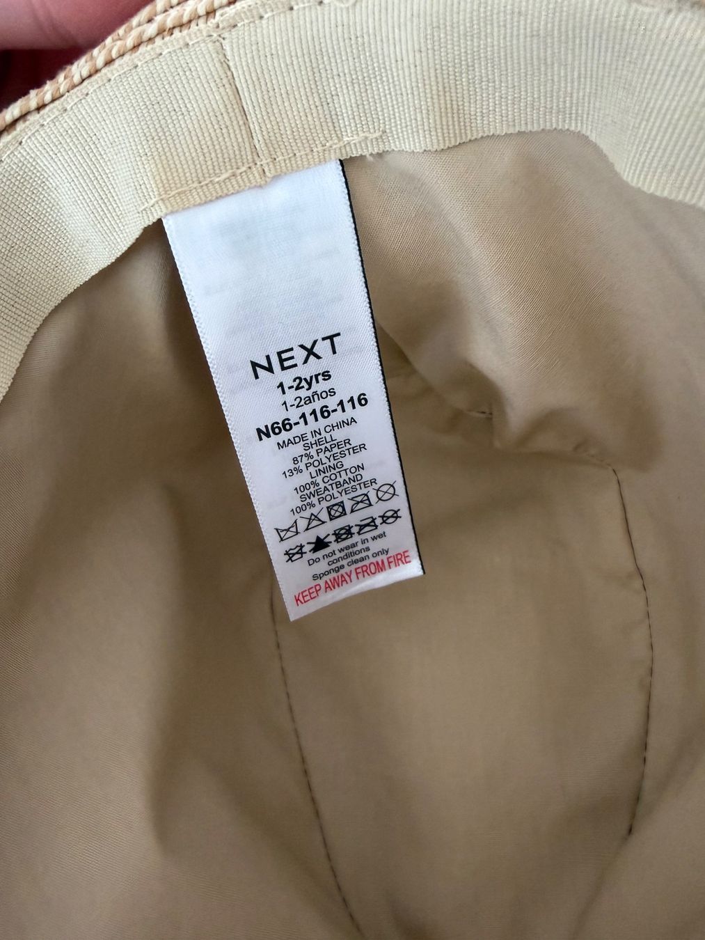 Next Altro abbigliamento per bambino: Strohhut, Grösse 50 (1 bis 2-jährige) – Usato da Haslen AI venduto da s176 2
