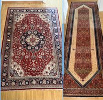 2 Teppiche antik 87x276 und 122x180 cm ab 1.-