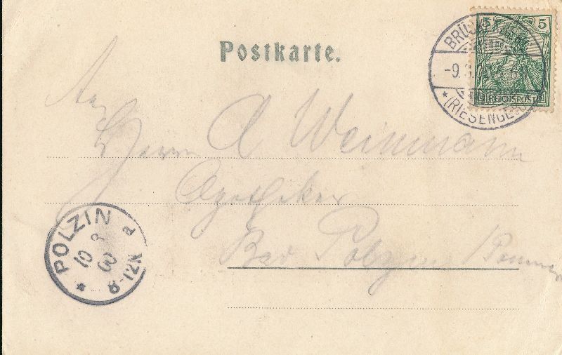 Cartoline postali: Riesengebirge - Hampelbaude Teichrändern c1900 – Usato da Emmenbrücke venduto da teestube 1