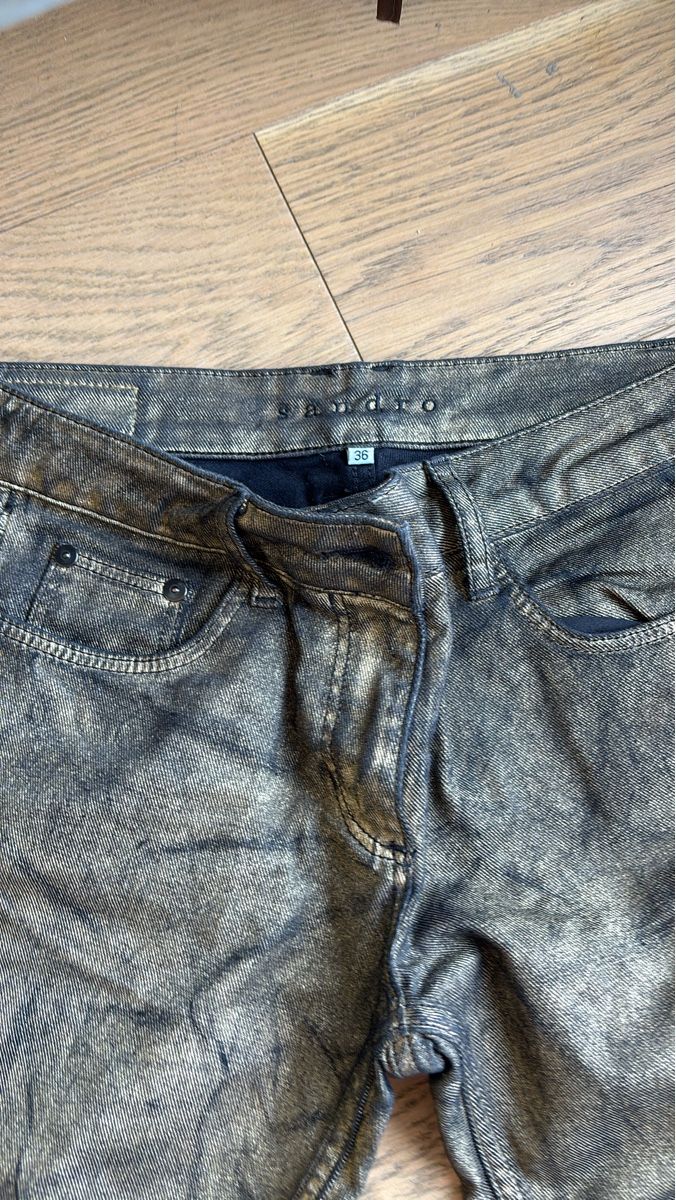 Sandro Jeans: Sandro jeans doré/noir Taille 36 – Gebraucht aus Genève von bha_jcf5