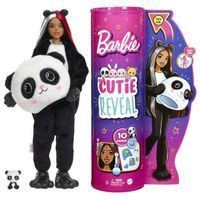 Barbie HHG22 Cutie Reveal Panda Plush Costume Doll