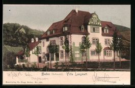 Baden, Villa Langmatt mit Allee-Anlage