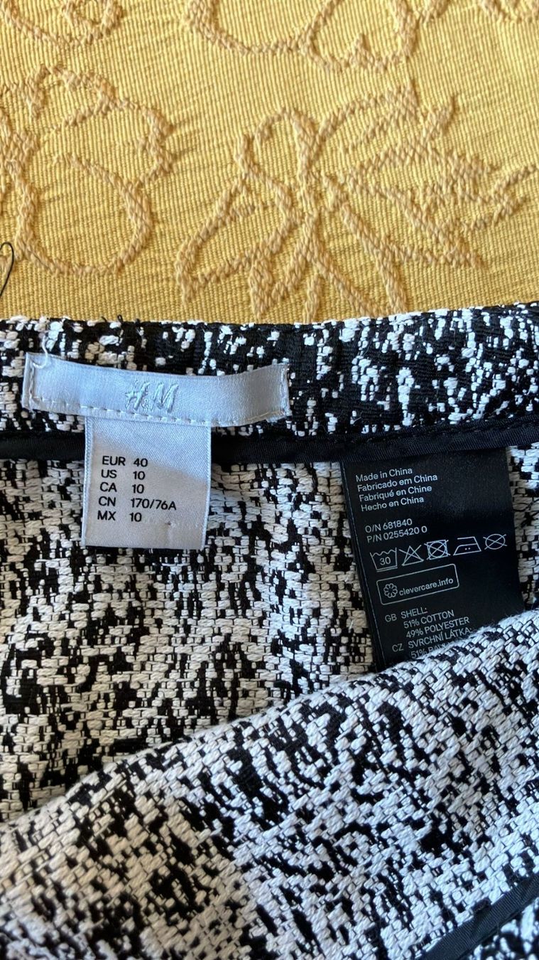 H&M Gonne: Gonna corta H&M tg.40 misto cotone – Usato da Melano venduto da H-Sara 5