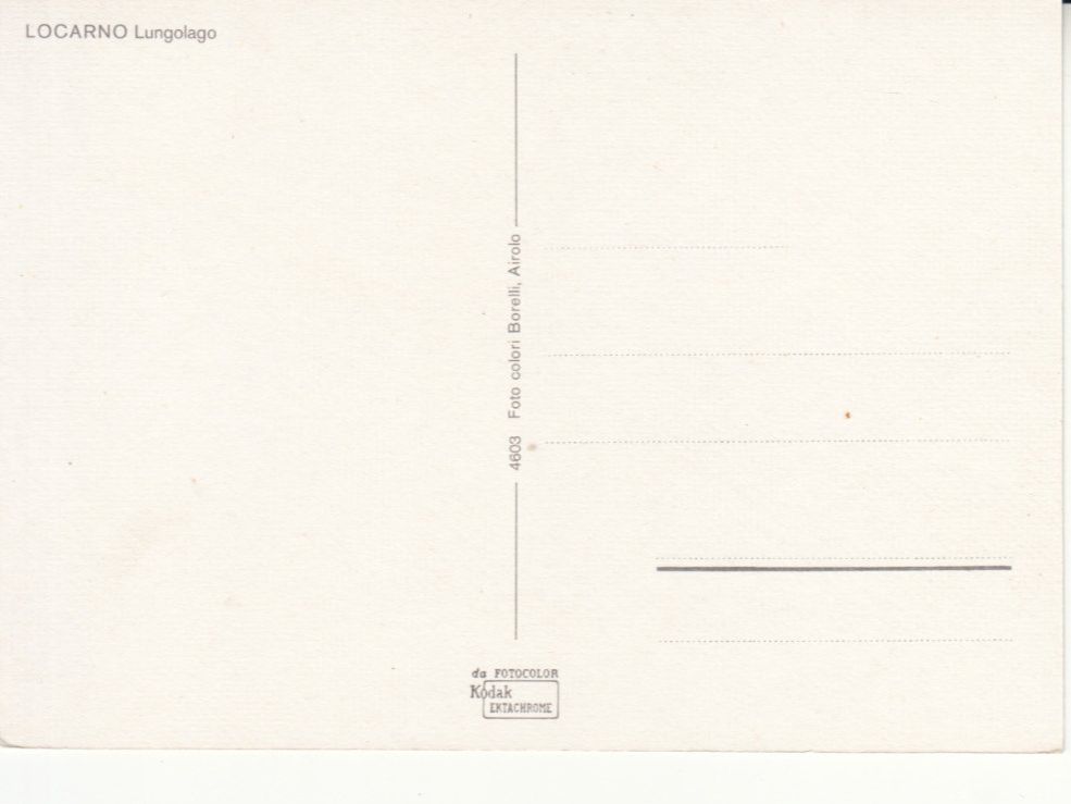 Cartoline postali: Locarno ca. 1970 – Usato da Bürglen TG venduto da StampGraf 1