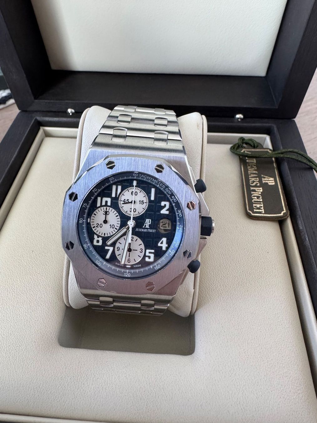 Audemars Piguet Orologi: Audemars Piguet Royal Oak Offshore Ref. 25721ST - BLAU – Usato da Wettswil venduto da ZmZmZ 3