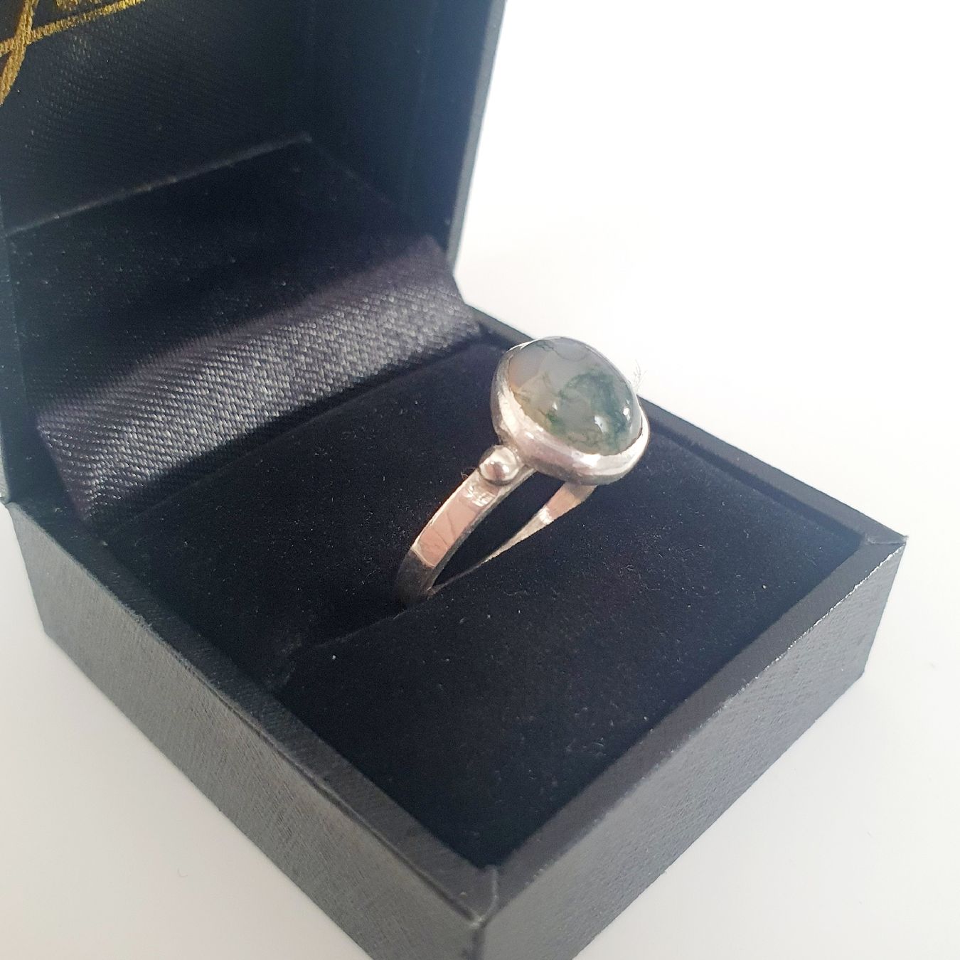 Anelli: Silberring 925 mit Moosachat Edelstein Ring Gr. 18.6 mm – Usato da Kreuzlingen venduto da Wunderkiste123 7