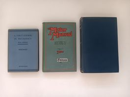 3 Books: Motor Manual 1940 & First Course Mechanics 1954