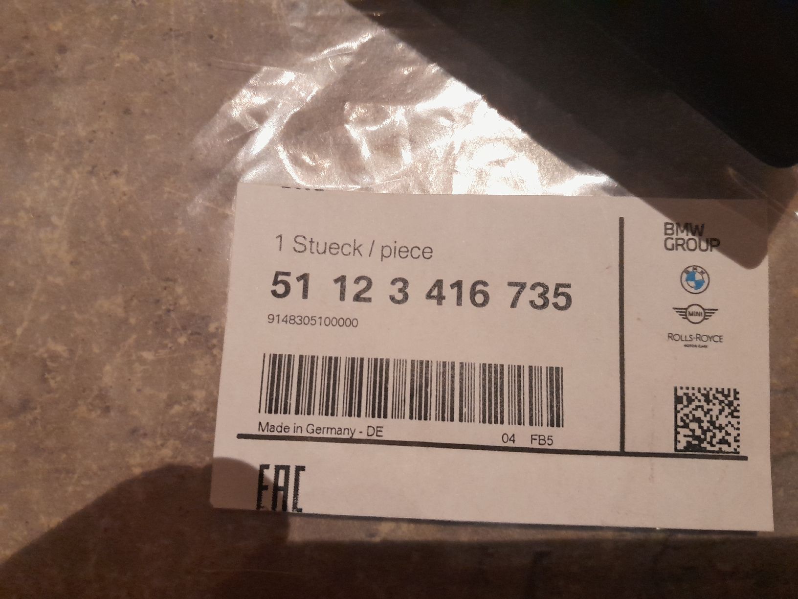 BMW Tutti pezzi di ricambio auto: BMW couvercle crochet d'attelage – Nuovo e nell'imballaggio originale da Court venduto da quattro20v 1