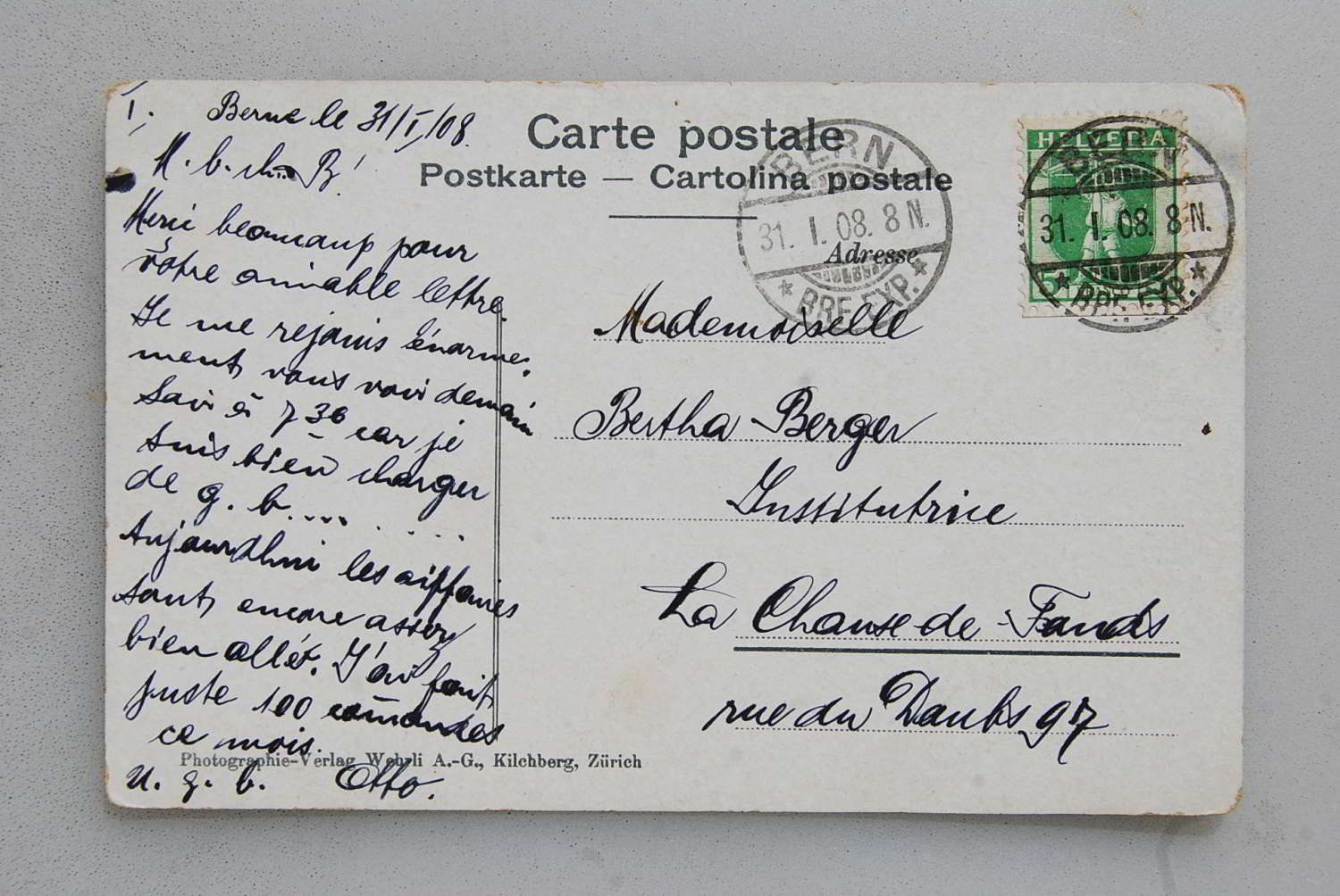 Ansichtskarten: AK Berner Bauer, 1908 – Gebraucht aus Rüfenacht BE von Toro06 1