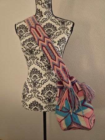 Sac bandoulière ethnique Wayuu fait main
