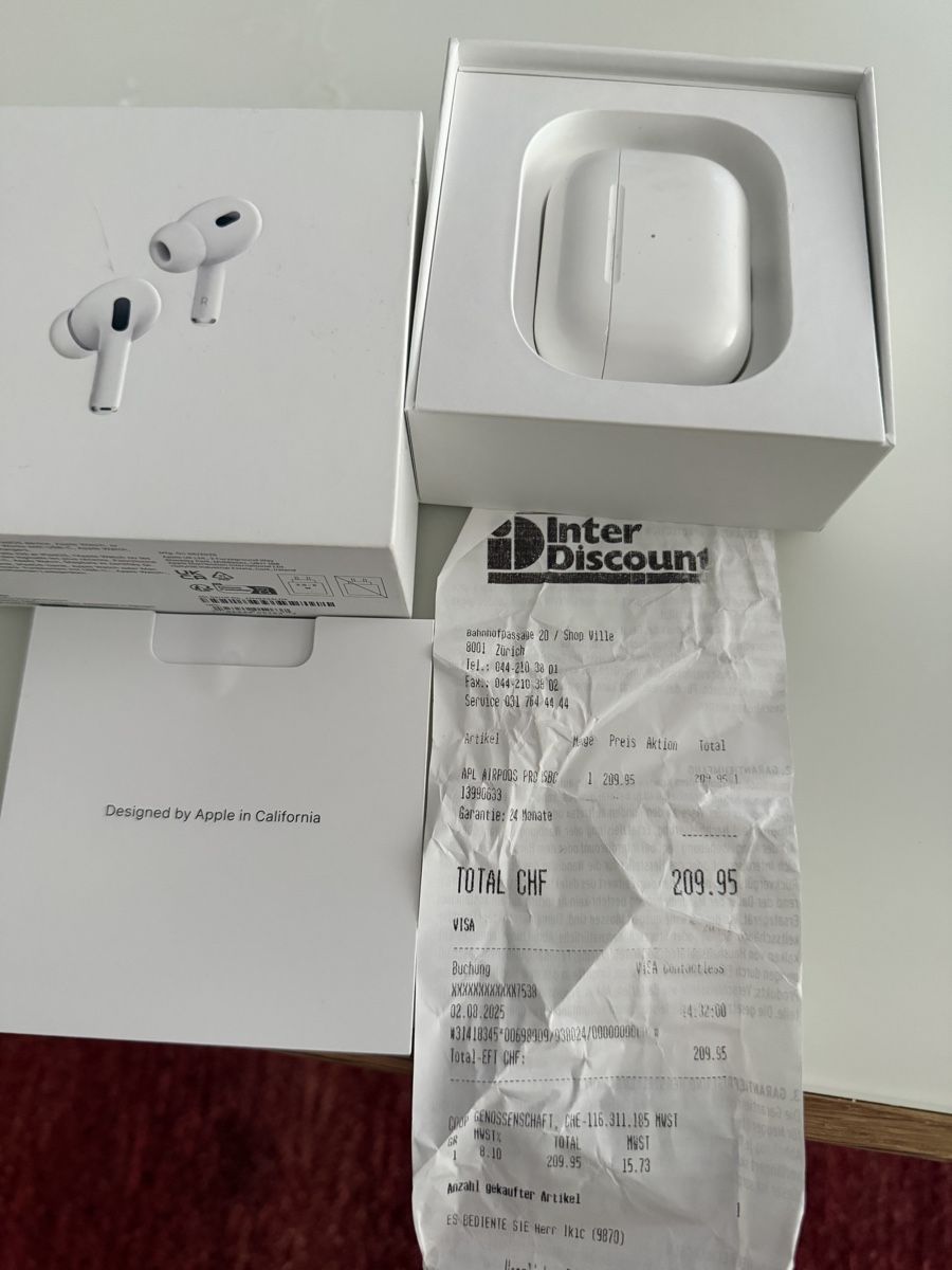 Apple Kopfhörer: Airpods Pro 2 Gen. 2025 – Gebraucht aus Bern von jlt_p6bv