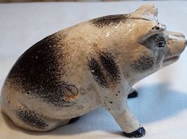 Antikes wunderschönes Sparschwein Spardose ca 1900