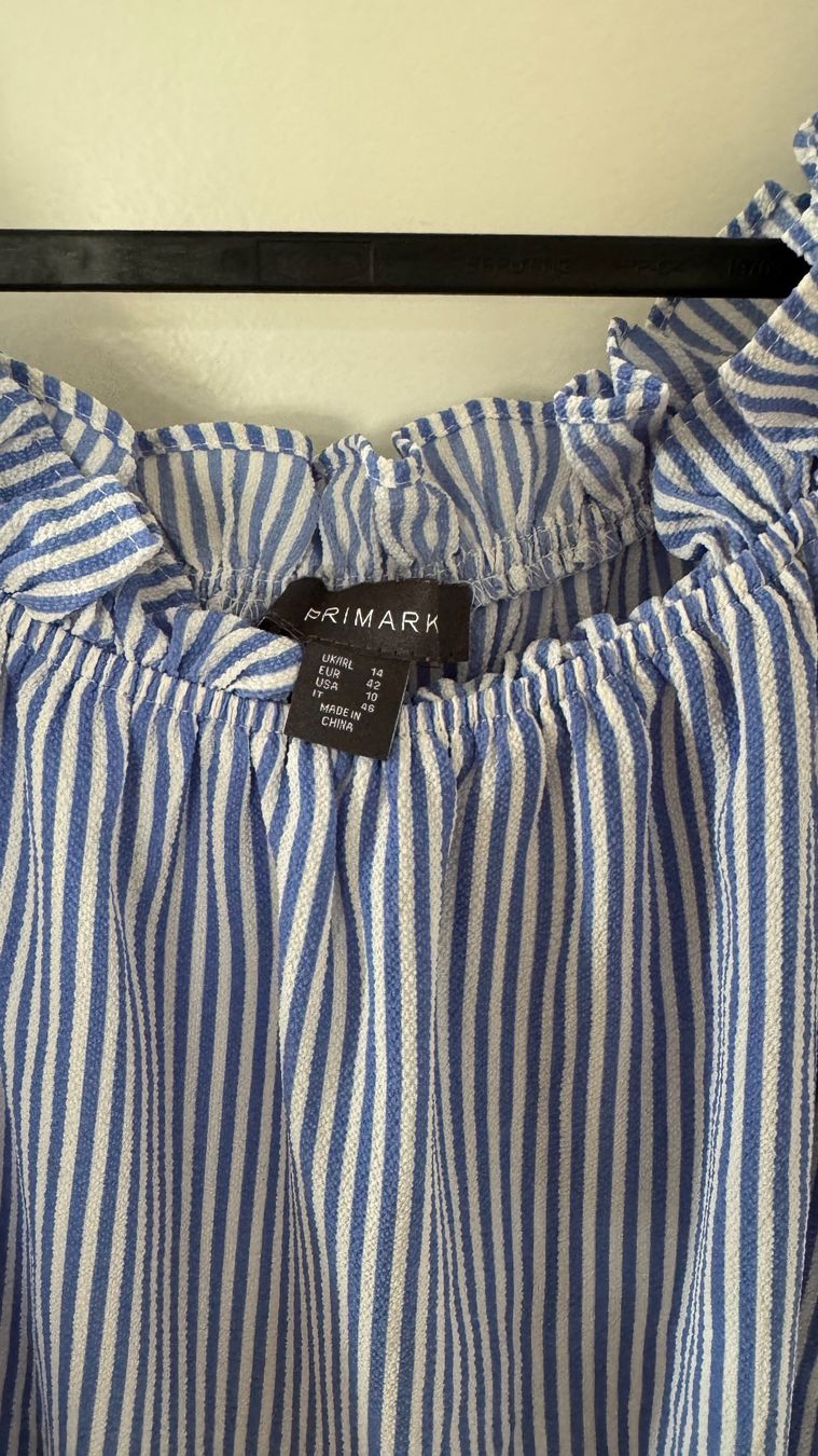 Top: Sommer Bluse, schulterfrei, gestreift, Gr. M – Usato da Luzern venduto da Ecila007 1