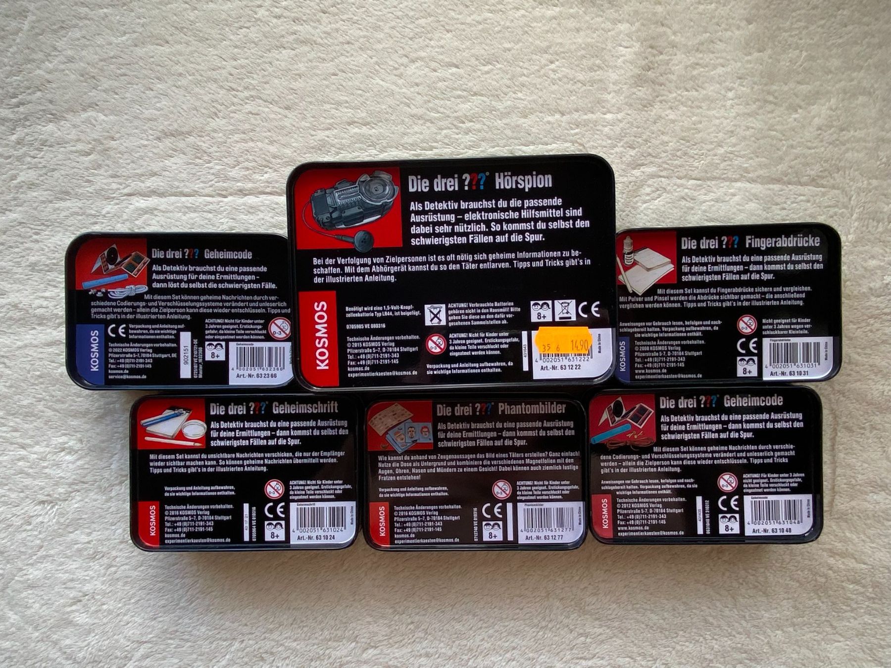 Kosmos Giochi: Die drei ??? Fragezeichen - 6 Detektiv-Sets KOSMOS – Usato da Spiez venduto da Mlandcruiser 2