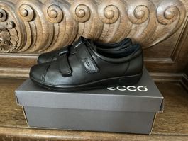 ECCO Damen Klettslipper Ledersneakers aus Nappaleder