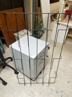 Prospekthalter Wandmontage Metall schwarz