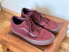 Vans Old Skool Burgundy, US 10 Mens, Good Condition