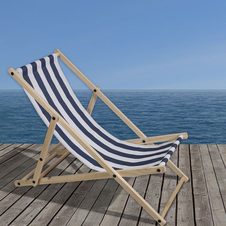 Holz Liegestuhl klappbar Strandliege Garten Balkon Strand Kaufen auf