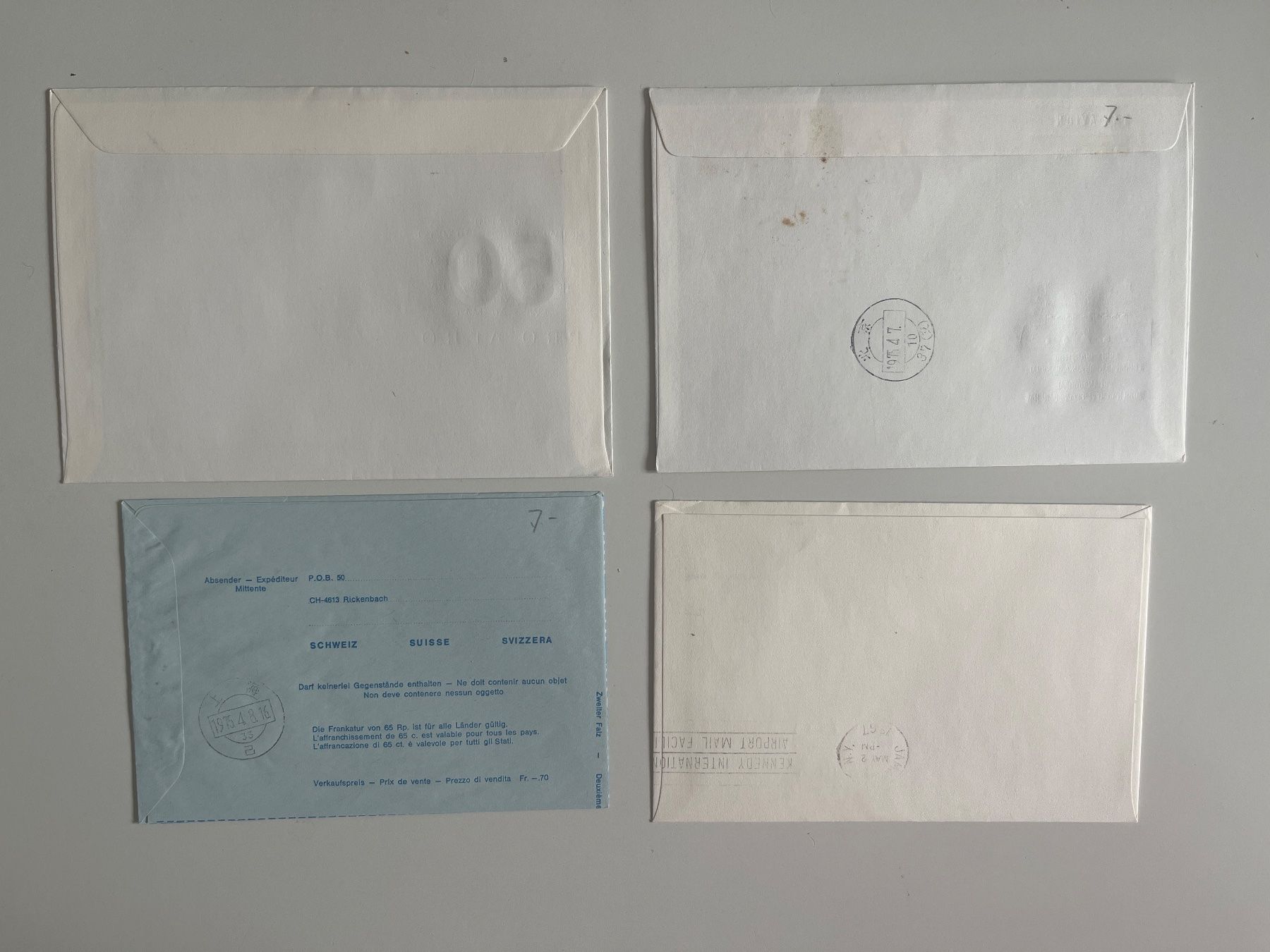 Alle Briefmarken: Ganzsachen SWISSAIR Flugpost – Gebraucht aus Adliswil von derrick0825 1