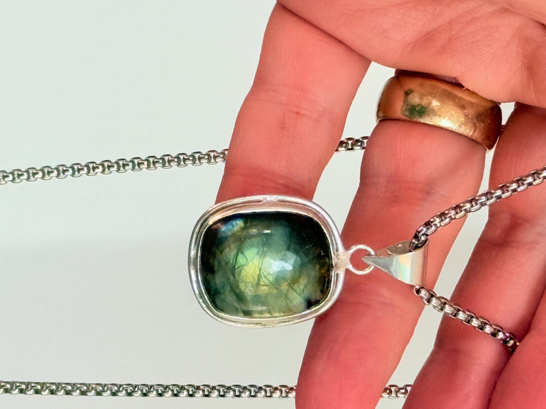 Catenine: Collier avec labradorite ✨ – Nuovo e nell'imballaggio originale da Genève venduto da AGBERG 6