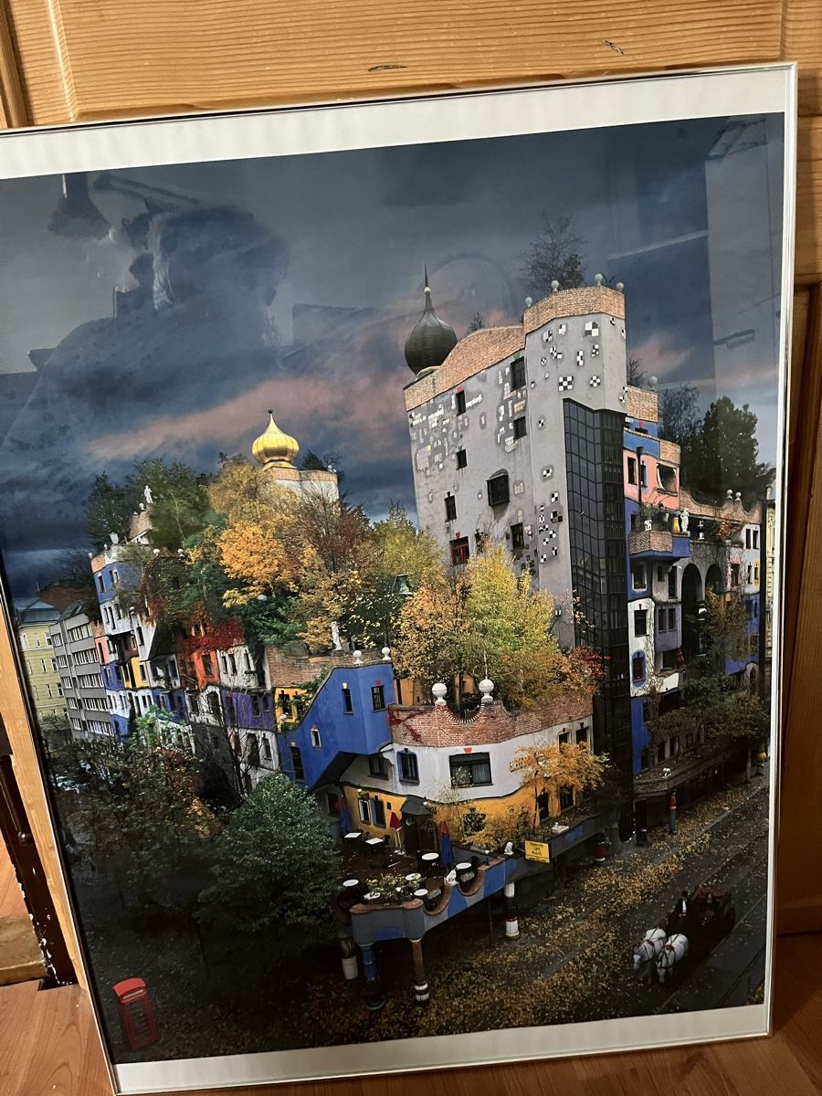 Foto & Immagini: Einmaliges Poster von Hundertwasser Häusern – Nuovo (secondo la descrizione) da Rothenburg venduto da dhe_28x2