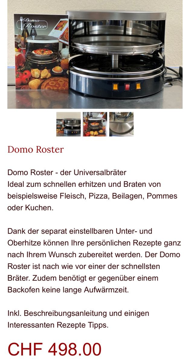 Küchengeräte: Domo Roaster neu, unbenutzt – Neu (gemäss Beschreibung) aus Schaffhausen von marakesch41 3