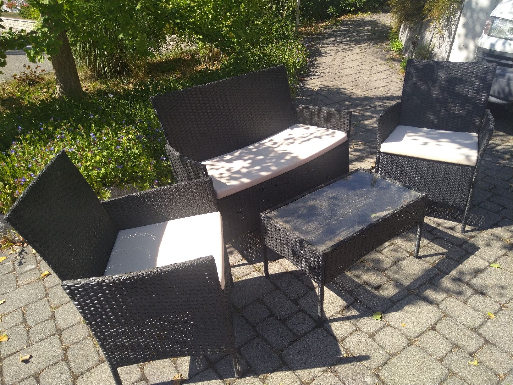 Sessel: Garten-Lounge, Garten-Stüle Rattanpolyester – Gebraucht aus Breitenbach von mse_52th 1