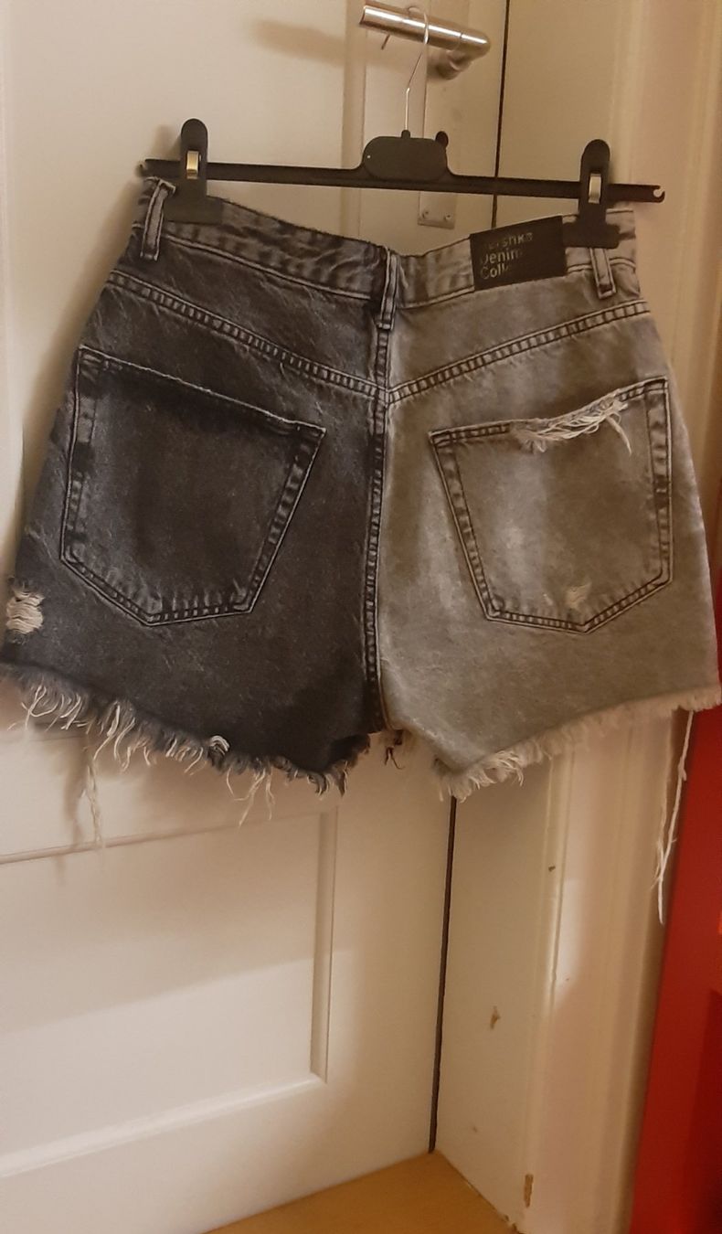 Jeans: Denim Shorts -Schwarz/ grau- Gr.38 – Gebraucht aus Zürich von Venecia25 2
