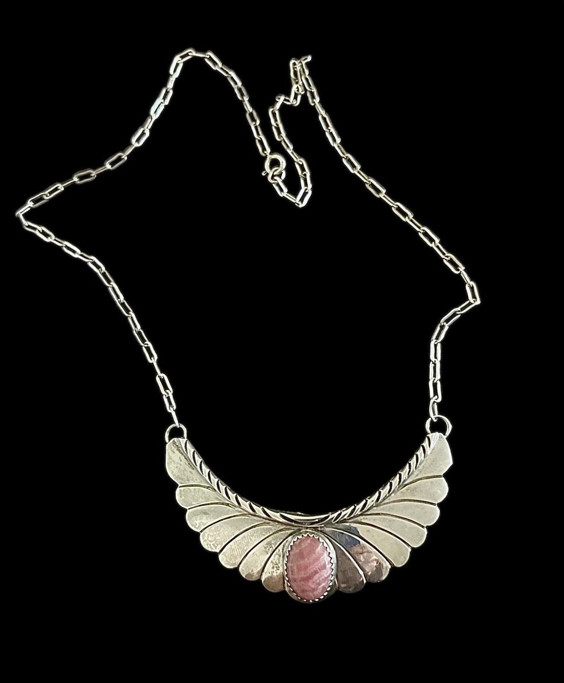 Catenine: Native American Navajo Silver Necklace Handmade – Usato da Genève venduto da gvokiii