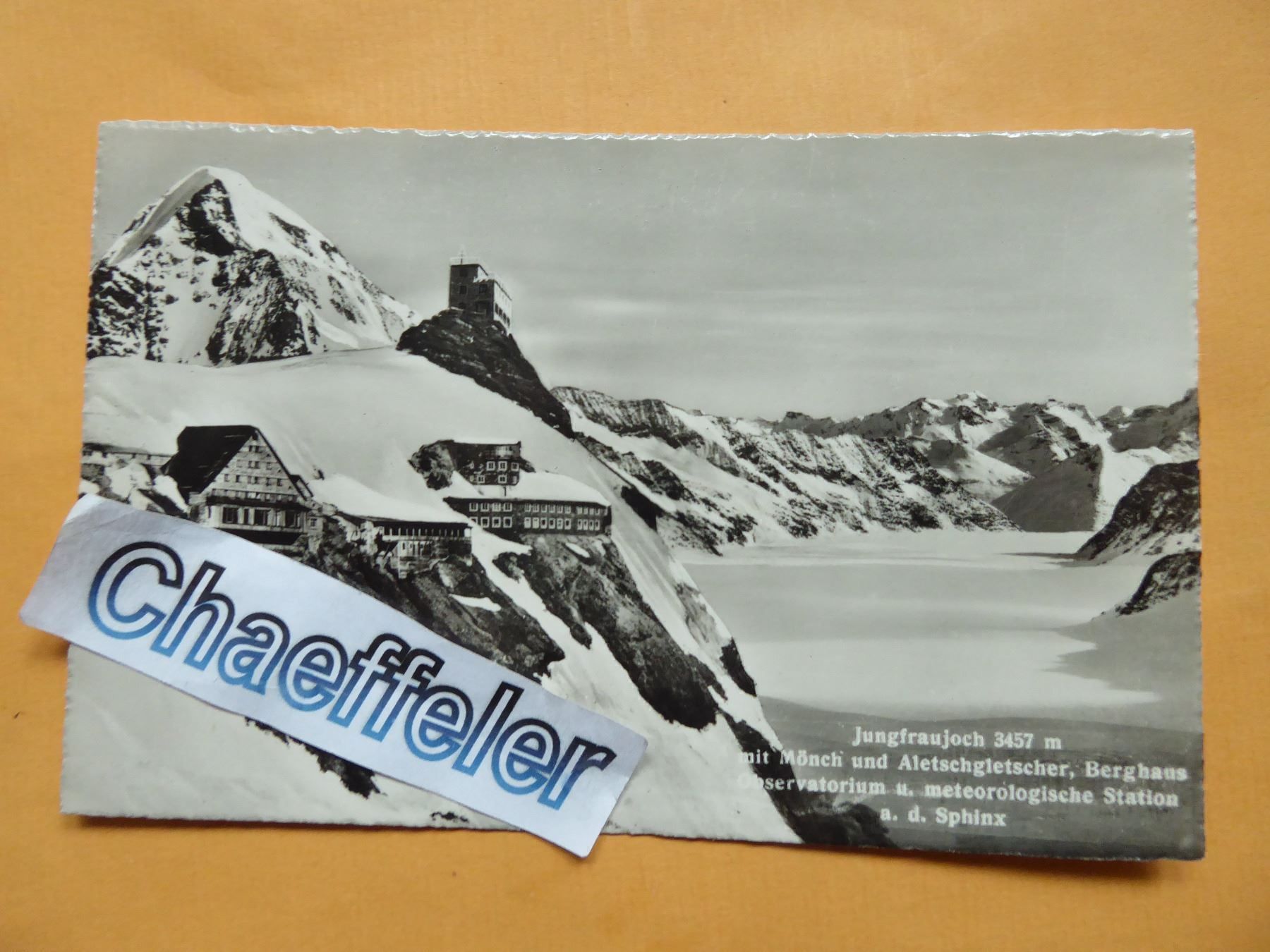 Cartoline postali: Jungfraujoch m. Mönch u.Aletschgletscher – Nuovo (secondo la descrizione) da Zürich venduto da Chaeffeler