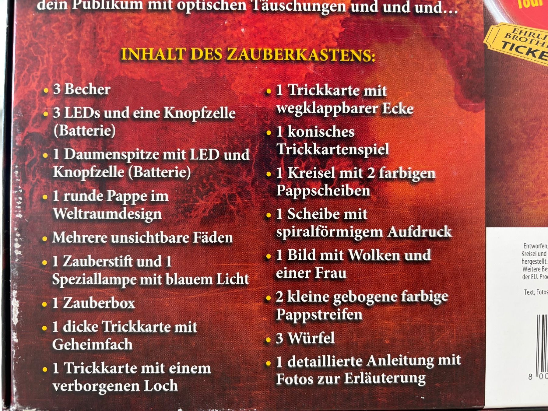Giochi: Zauberkasten Modern Magic, ab 7 Jahren – Nuovo (secondo la descrizione) da Balzers venduto da Kubus 3