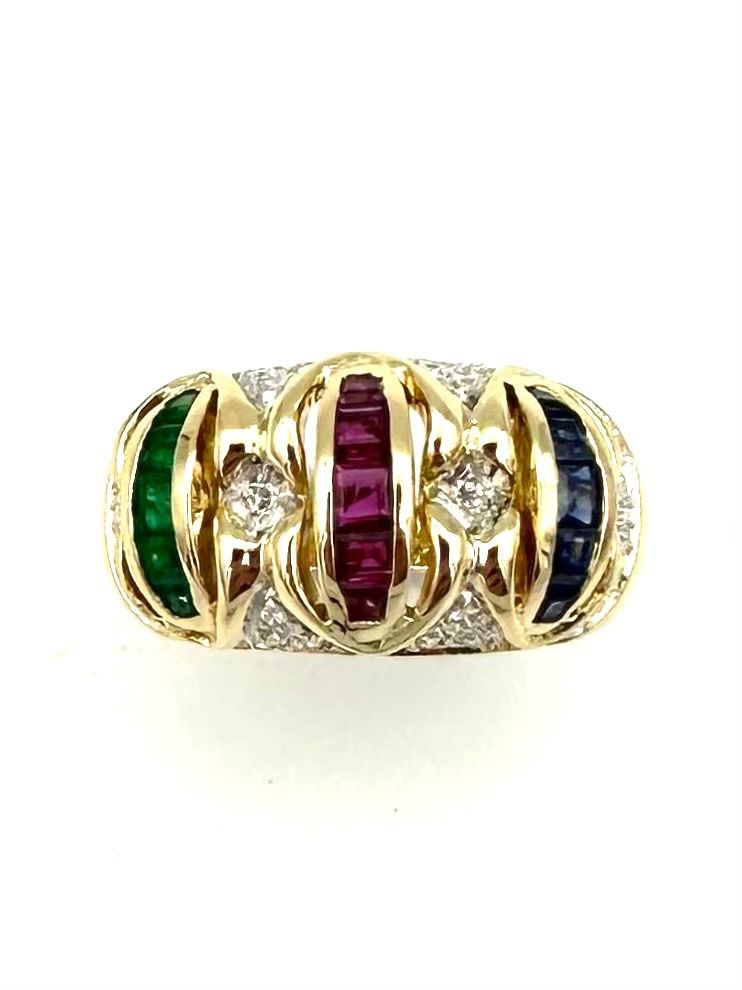 Bagues: Bague "Tutti Frutti" or jaune 18K – D'occasion à Renens VD par Diademe.sarl