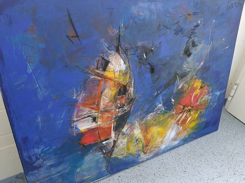 Dipinti: Kunstgemälde "Stürmisches Meer..." von einem Schweizer Maler – Nuovo (secondo la descrizione) da Oftringen venduto da alurollgerueste 2