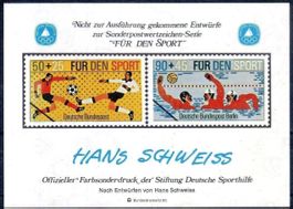 FÜR DEN SPORT 1980 FARBSONDERDRUCK **POSTFRISCH** - T02