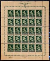 Generalgouvernement 1944 Gedenkblatt 20. April 12+1Zt 25er